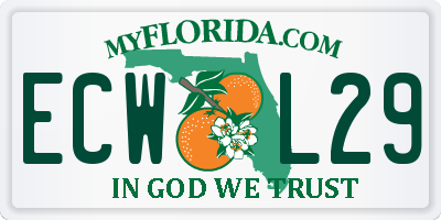 FL license plate ECWL29