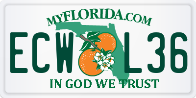 FL license plate ECWL36