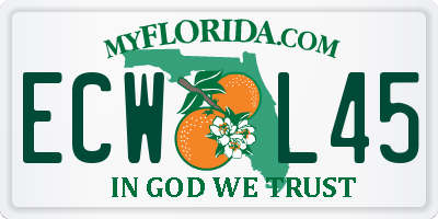 FL license plate ECWL45