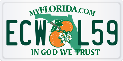 FL license plate ECWL59