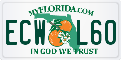 FL license plate ECWL60