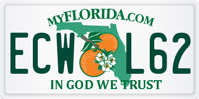 FL license plate ECWL62
