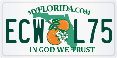 FL license plate ECWL75