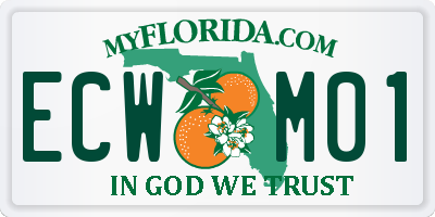 FL license plate ECWM01