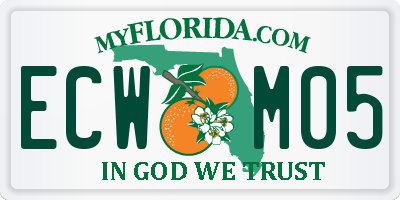 FL license plate ECWM05
