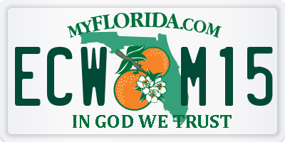 FL license plate ECWM15