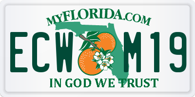 FL license plate ECWM19