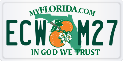 FL license plate ECWM27