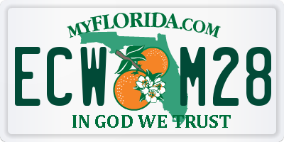 FL license plate ECWM28