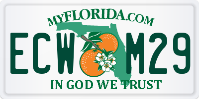 FL license plate ECWM29