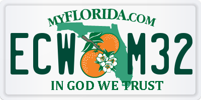 FL license plate ECWM32