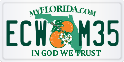 FL license plate ECWM35