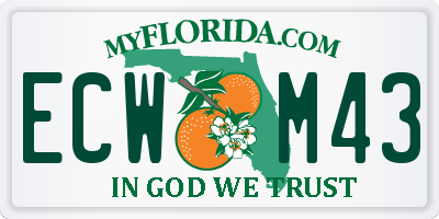 FL license plate ECWM43
