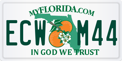 FL license plate ECWM44