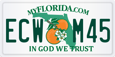 FL license plate ECWM45