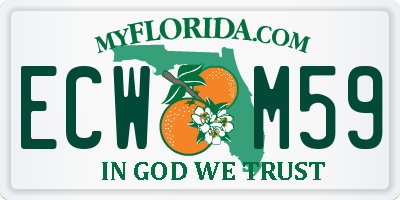 FL license plate ECWM59