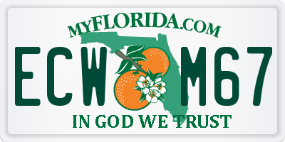FL license plate ECWM67