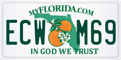 FL license plate ECWM69
