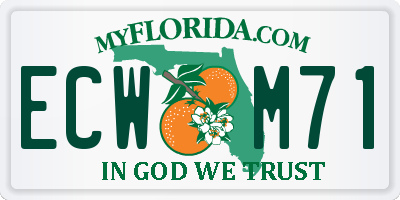 FL license plate ECWM71