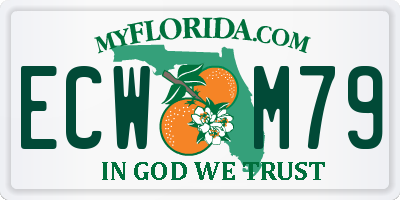 FL license plate ECWM79