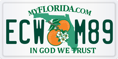 FL license plate ECWM89