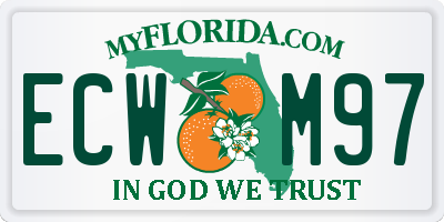 FL license plate ECWM97