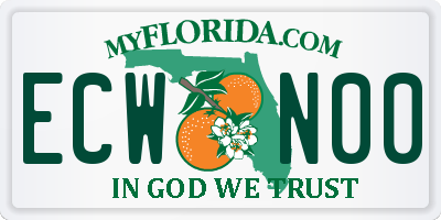 FL license plate ECWN00