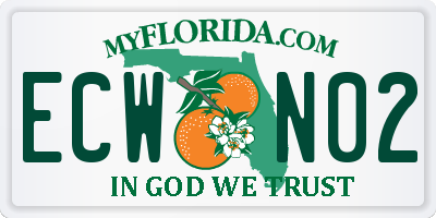 FL license plate ECWN02
