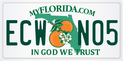 FL license plate ECWN05