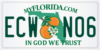 FL license plate ECWN06