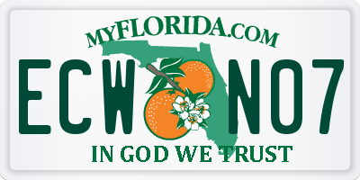 FL license plate ECWN07