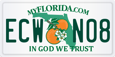 FL license plate ECWN08