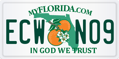FL license plate ECWN09