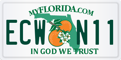 FL license plate ECWN11