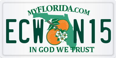 FL license plate ECWN15