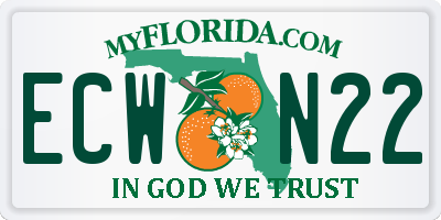 FL license plate ECWN22