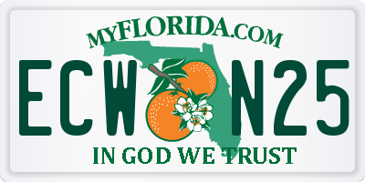 FL license plate ECWN25
