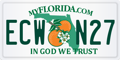 FL license plate ECWN27