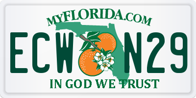 FL license plate ECWN29