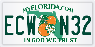 FL license plate ECWN32