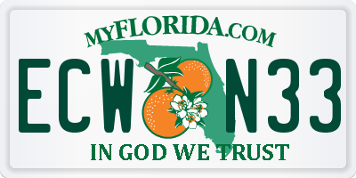 FL license plate ECWN33
