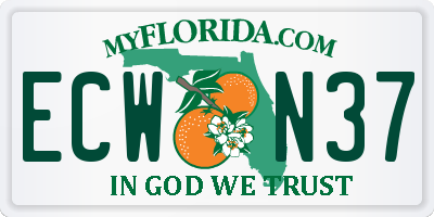 FL license plate ECWN37