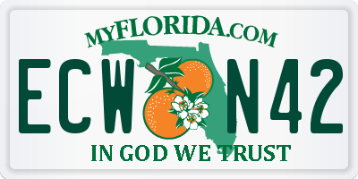 FL license plate ECWN42
