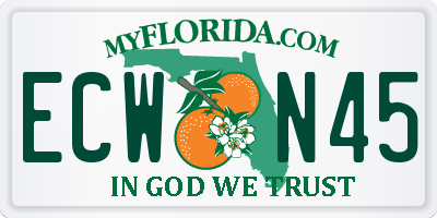 FL license plate ECWN45