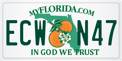 FL license plate ECWN47