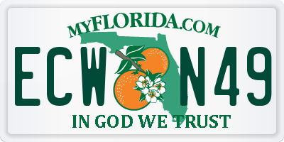 FL license plate ECWN49