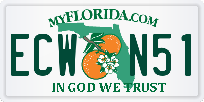 FL license plate ECWN51