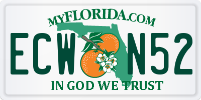 FL license plate ECWN52