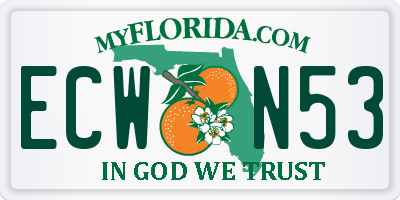 FL license plate ECWN53