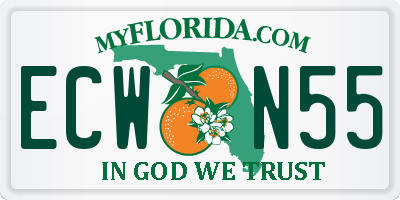 FL license plate ECWN55